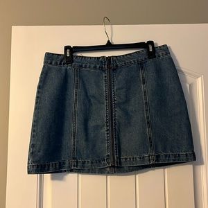 Altar’d State medium denim skirt with zipper in front